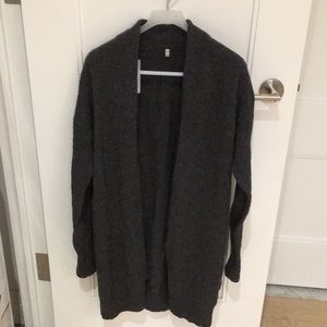 Muji Wool Blend Long Cardigan